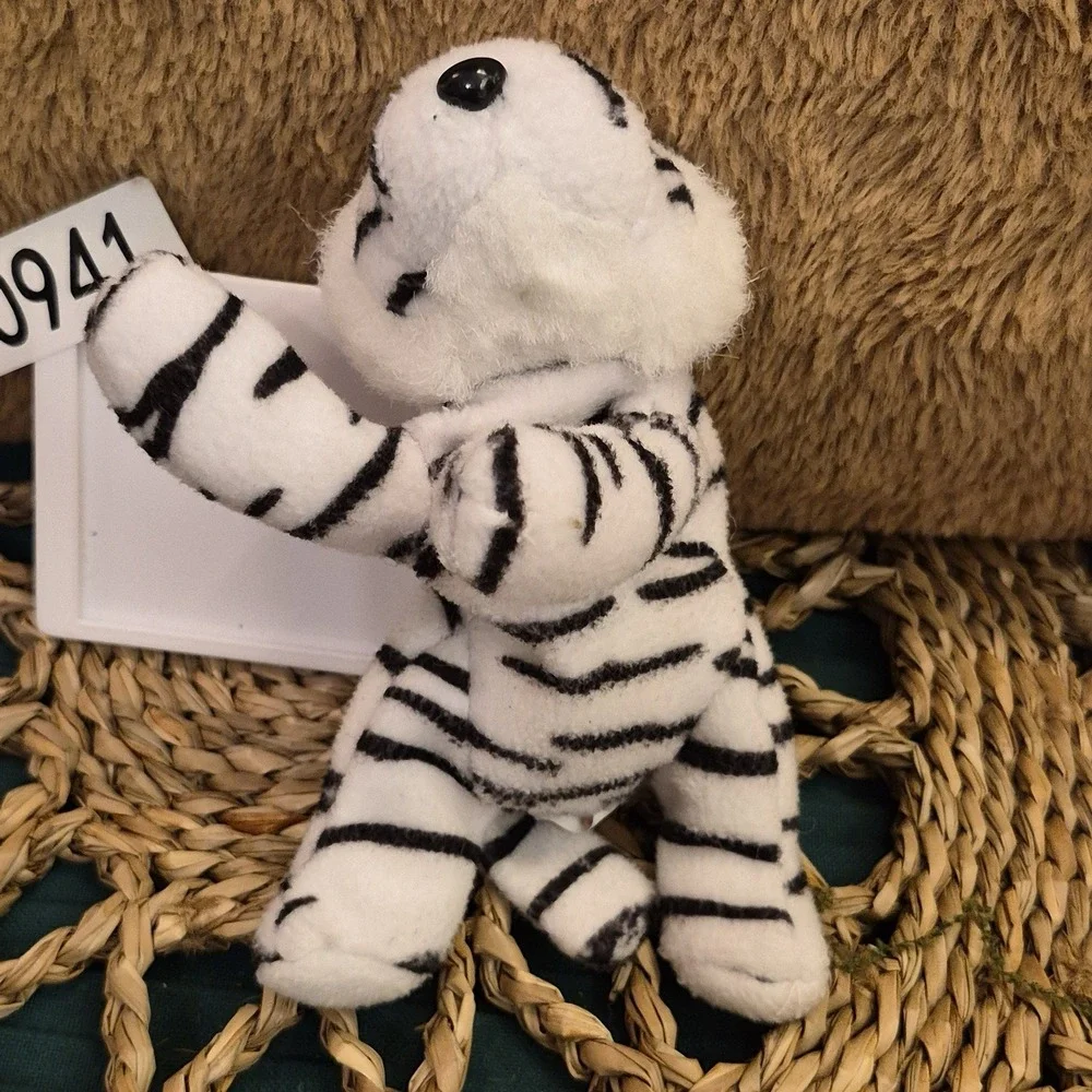 ✅Ty Beanie Baby Blizzard the White Tiger 1996 Plush Toy with Tag Attached#️⃣0941